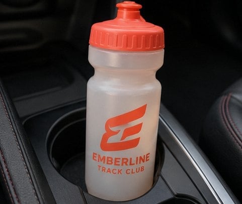 Branded running bottles with logo