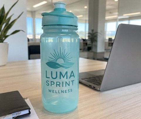 Customized running bottles for corporate wellness