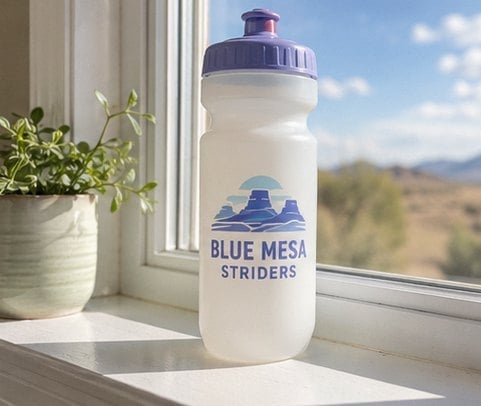 Promotional custom running bottles with company logo