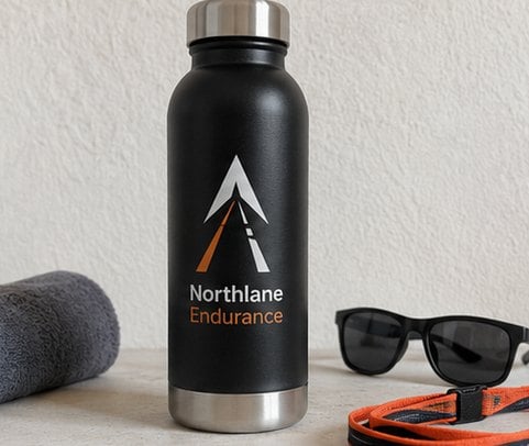 Stainless Steel Running Bottle with custom branding